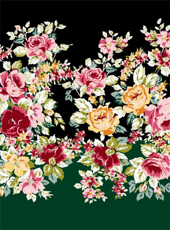 复古花卉面料印花素材 高端服装印花设计灵感