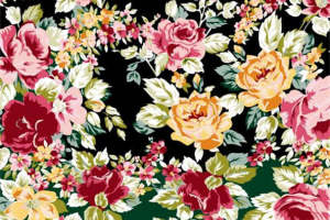 复古花卉面料印花素材 高端服装印花设计灵感