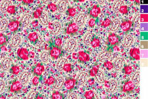 复古蕾丝花卉面料印花 服装印花设计素材推荐