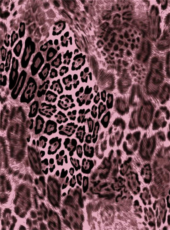 时尚豹纹面料印花设计 高端服装印花素材推荐