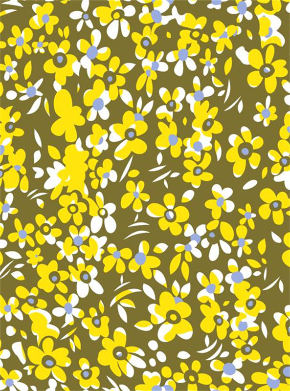 清新复古风面料印花素材 适合春夏服装印花设计