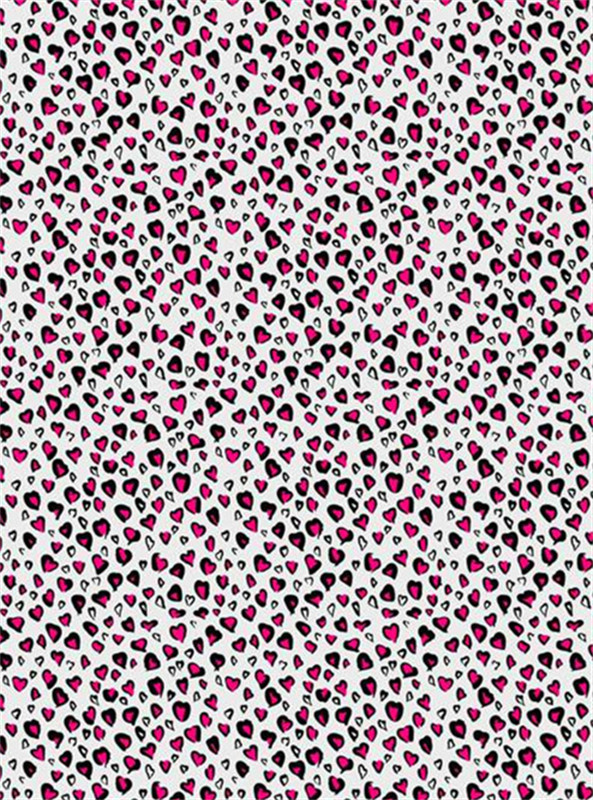 时尚心形图案 服装印花素材