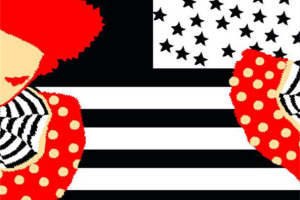 时尚波点与星星条纹 服装印花素材设计