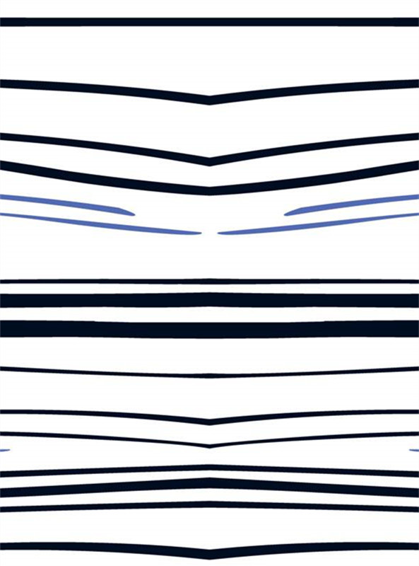 简约蓝白条纹面料印花 时尚服装印花素材推荐