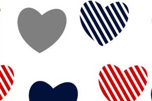 时尚心形图案 面料印花素材 服装印花设计灵感