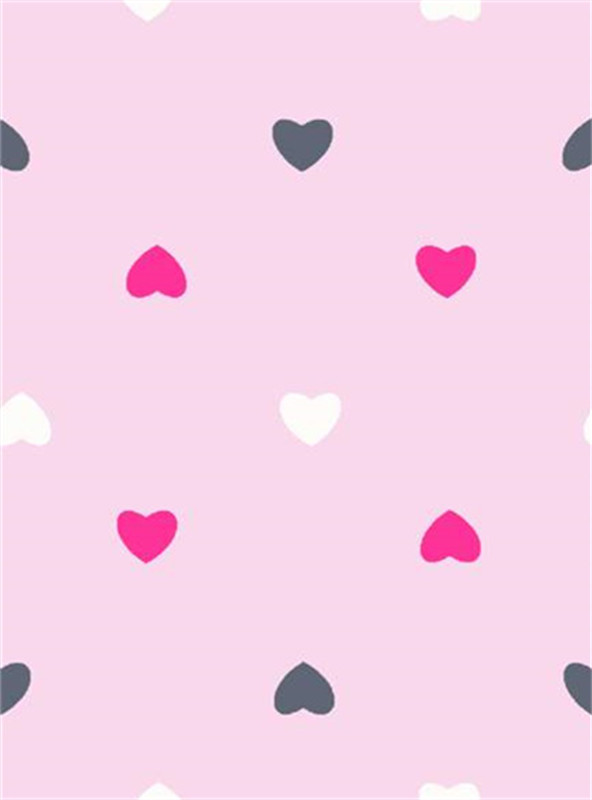 粉色系可爱心形面料印花素材 服装印花设计灵感