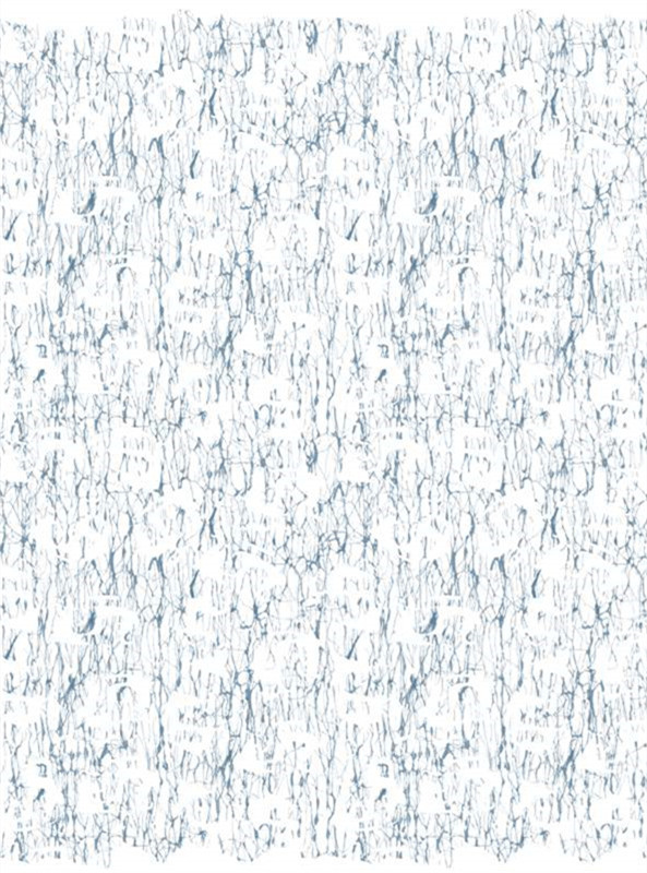 清新蓝白纹理面料印花,打造独特服装印花设计灵感