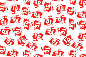 民族风红色重复纹样 服装印花面料设计素材