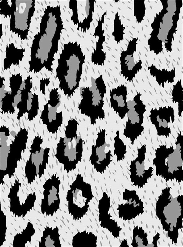 时尚黑白豹纹面料印花素材,打造个性服装印花设计