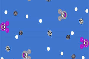 可爱卡通蓝色面料印花素材 儿童服装印花设计推荐