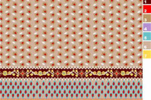 民族风面料印花设计 复古佩斯利花纹服装印花素材