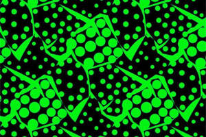 荧光绿几何纹理面料印花素材，时尚服装印花设计灵感