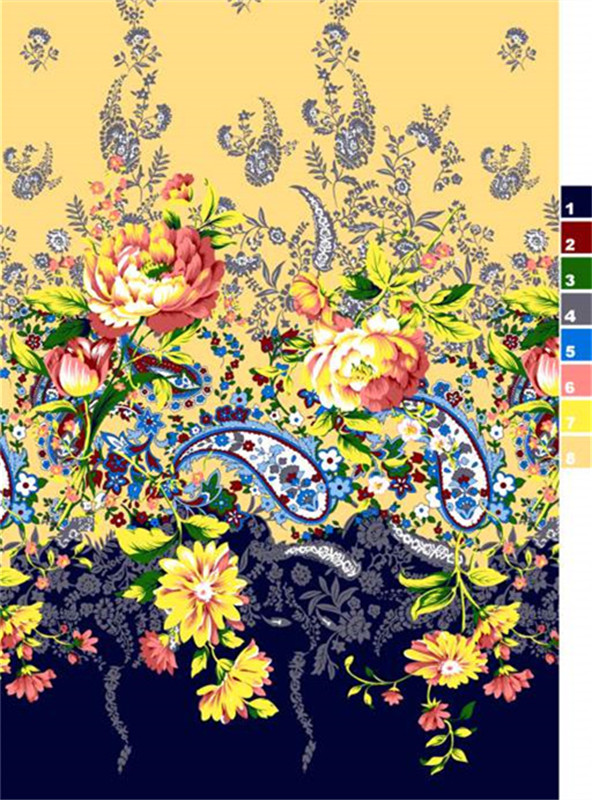 复古花卉与佩斯利纹样 高端服装印花面料设计素材