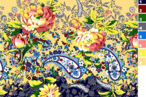 复古花卉与佩斯利纹样 高端服装印花面料设计素材