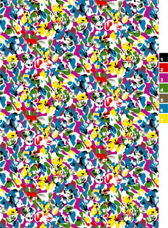 活力花卉面料印花 时尚服装印花素材推荐