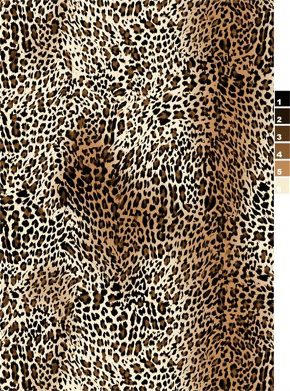 经典豹纹面料印花素材,打造个性服装印花设计
