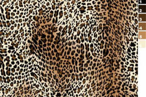 经典豹纹面料印花素材，打造个性服装印花设计