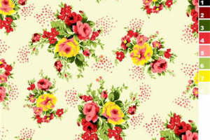 复古花卉面料印花 经典服装印花设计素材