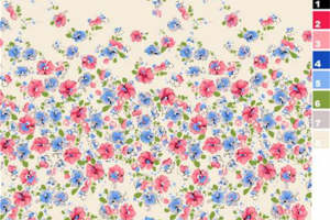 清新小碎花面料印花 复古风服装印花素材推荐