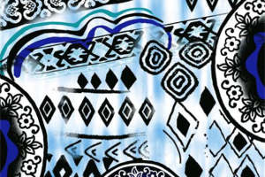 民族风几何图案服装印花素材，独特艺术感设计