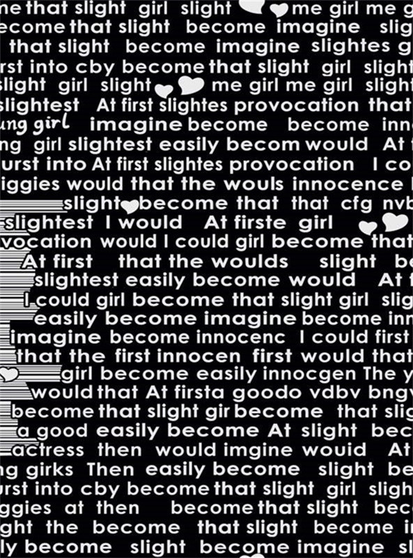 复古英文字母纹理面料印花素材 适用于服装印花设计