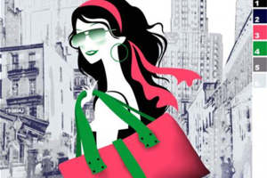 都市时尚手绘插画面料印花素材，服装印花设计灵感