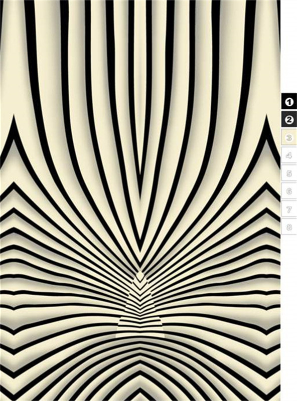 时尚黑白条纹面料印花 服装印花设计素材推荐