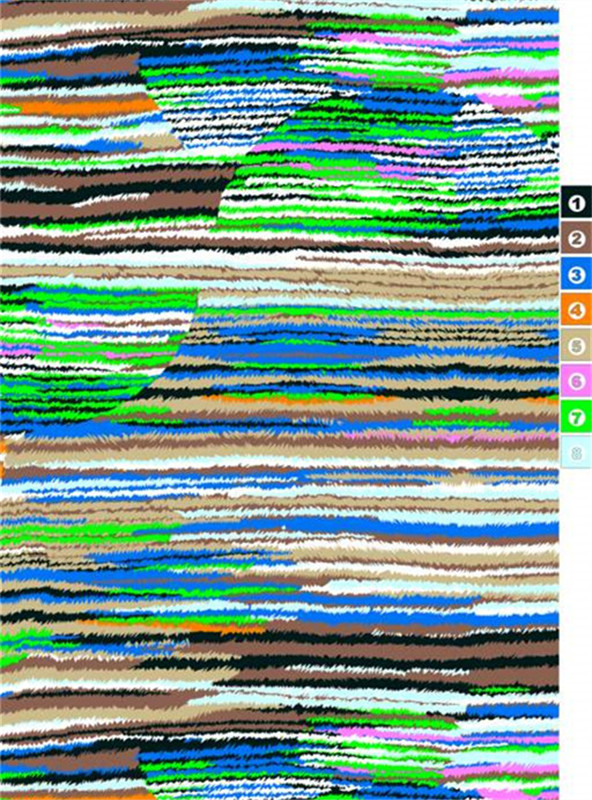 时尚多彩条纹面料印花设计素材