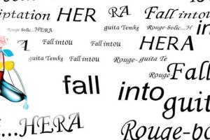 时尚字母组合面料印花素材 适用于服装印花设计