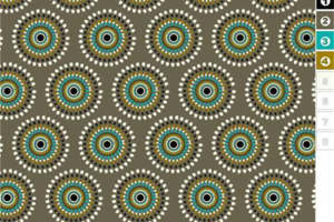 复古民族风圆形几何面料印花素材 服装印花设计灵感