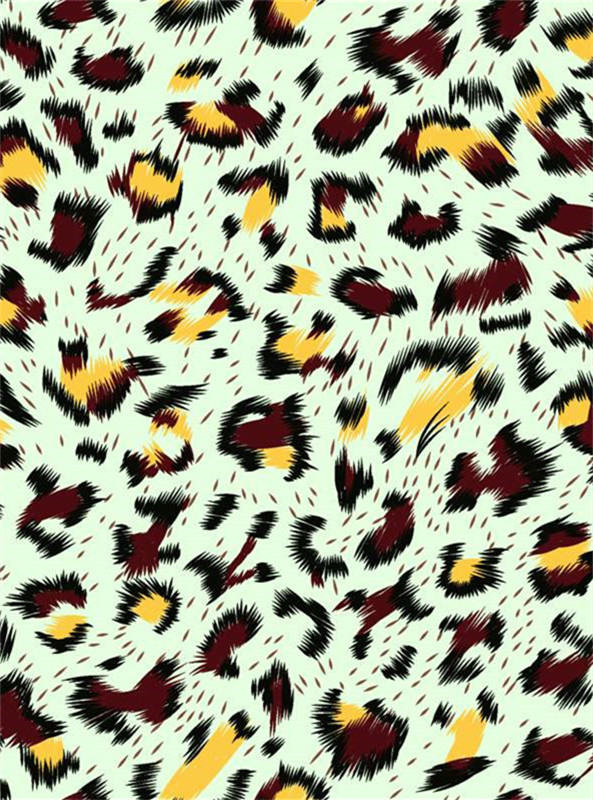 复古豹纹面料印花素材 时尚服装印花设计灵感