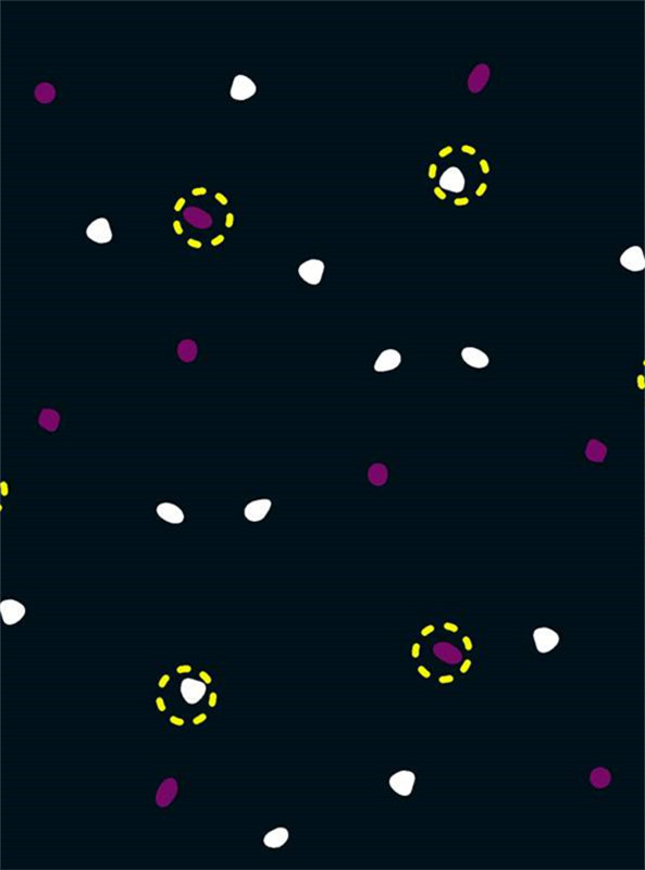 星空主题抽象几何面料印花素材 时尚服装印花设计灵感