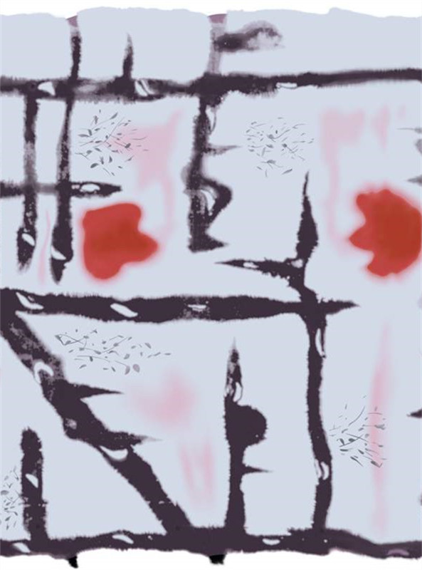 抽象艺术面料印花 时尚服装印花设计素材