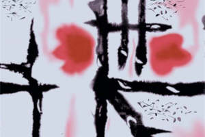 抽象水墨风面料印花素材，独特服装印花设计灵感