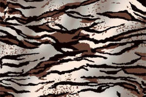 复古虎纹面料印花素材，打造个性服装印花设计