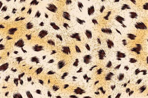 复古手绘豹纹面料印花 时尚服装印花素材推荐