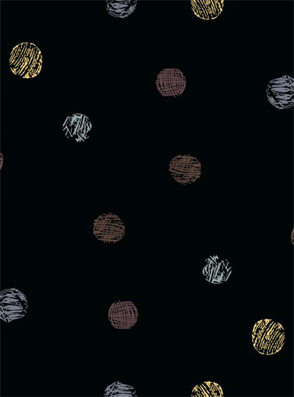 复古手绘圆点面料印花设计素材