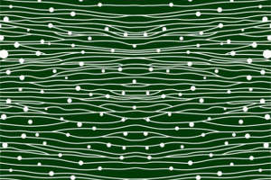 绿色波浪圆点面料印花 时尚服装印花素材推荐