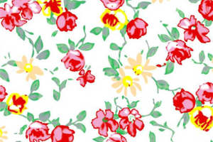 清新复古花卉服装印花素材，适用于春夏女装设计