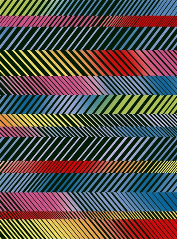 时尚多彩条纹面料印花素材,打造潮流服装印花设计