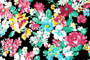 复古花卉面料印花 时尚服装印花设计素材