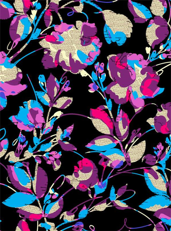 时尚花卉面料印花素材 适合服装设计的艺术花型