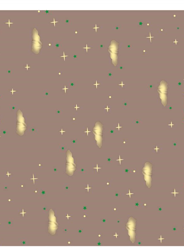 梦幻星空与云朵纹理的时尚面料印花素材