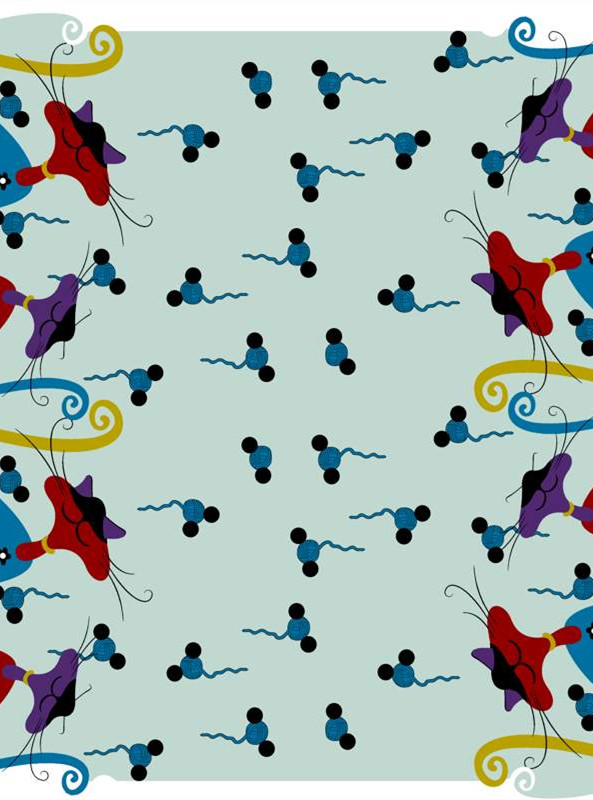 童趣卡通风格面料印花 创意服装印花设计素材