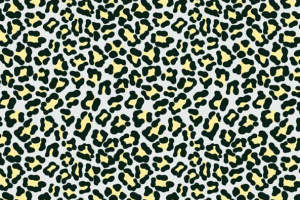 黄黑豹纹面料印花素材 时尚服装印花设计