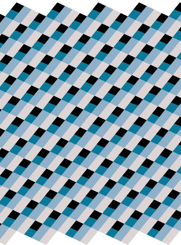 蓝黑几何格纹面料印花素材 适用于服装印花设计