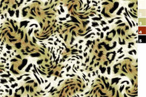时尚豹纹面料印花素材 服装印花设计灵感