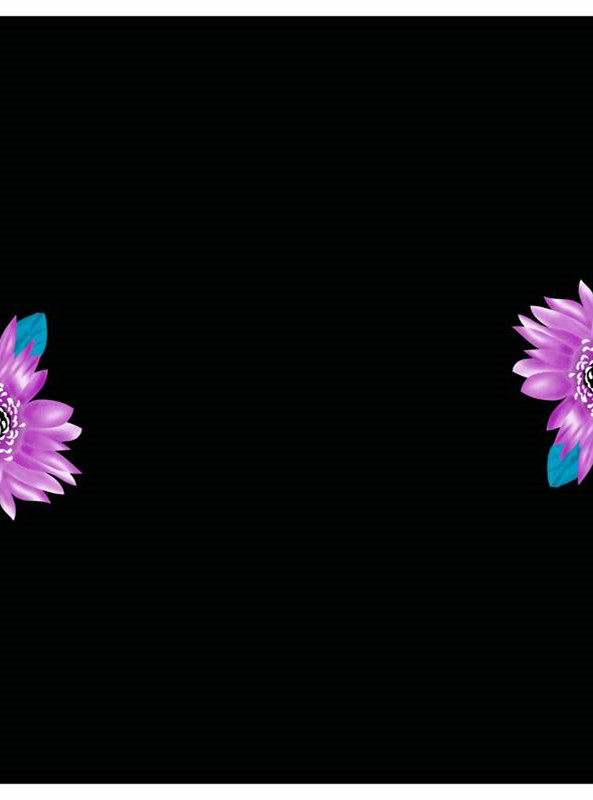 优雅紫色花卉服装印花设计素材推荐