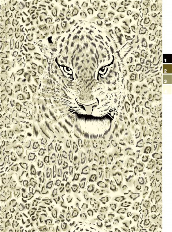 复古豹纹面料印花设计,时尚服装印花素材推荐