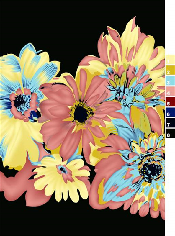 艺术花卉面料印花素材 服装印花设计灵感